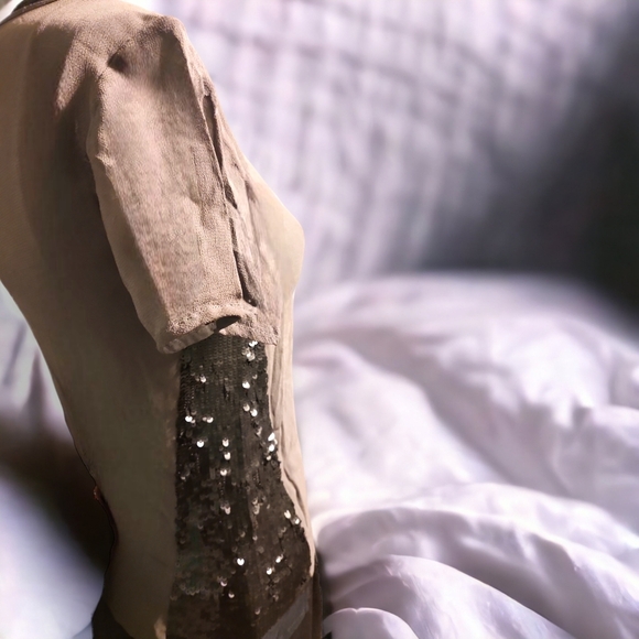 All Saints raw silk kurti top - Picture 1 of 4